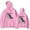 Pink, variant on 2hollis Tour 2025 Merch Unisex casual hooded sweatshirt with fashionable printed pullover