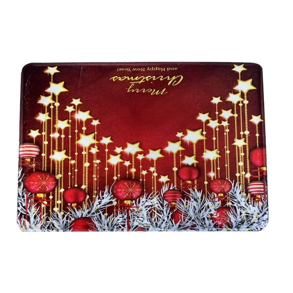 NSESSHome Christmas Door Mat Outdoor, Merry Christmas Welcome Mats for Front Door, Christmas Non Slip Holiday Doormat Indoor Entryway Floor Rug for Entrance Outside Home