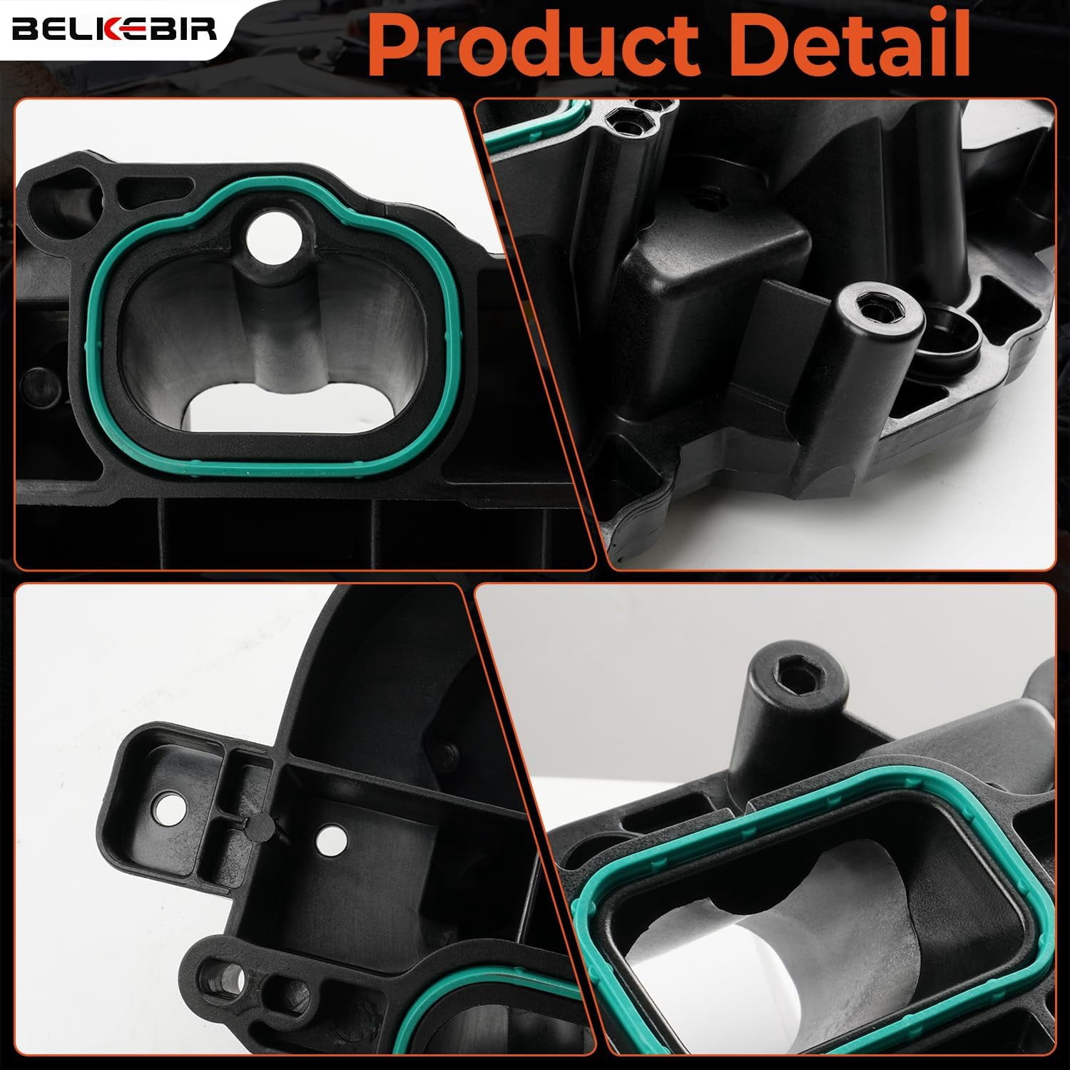Lower Intake Manifold with Gasket for 2011-2021 Dodge Charger Challenger Durango Jeep Wrangler Grand Cherokee RAM 1500 ProMaster Chrysler 200 300 Town & Country 3.6L Pentastar V6 Replace 05184199AF