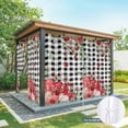 thumbnail image 6 of Outdoor Curtains for Patio Waterproof, Love Heart Valentines Day Outdoor Privacy Panels Grommet, Botanical Eucalyptus Red Black Plaid Blackout Outside Curtains for Porch/Cabana 54"x108", 2 Panels, 6 of 8