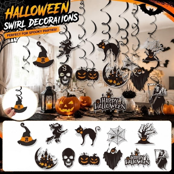 12 Pack Hanging Halloween Decorations Spooky Halloween Decorations Halloween Ceiling Decorations for Indoor Home Party Haunted House Decor