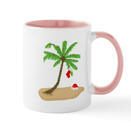 

CafePress - Beach Christmas Mugs - 11 oz Ceramic Mug - Novelty Coffee Tea Cup