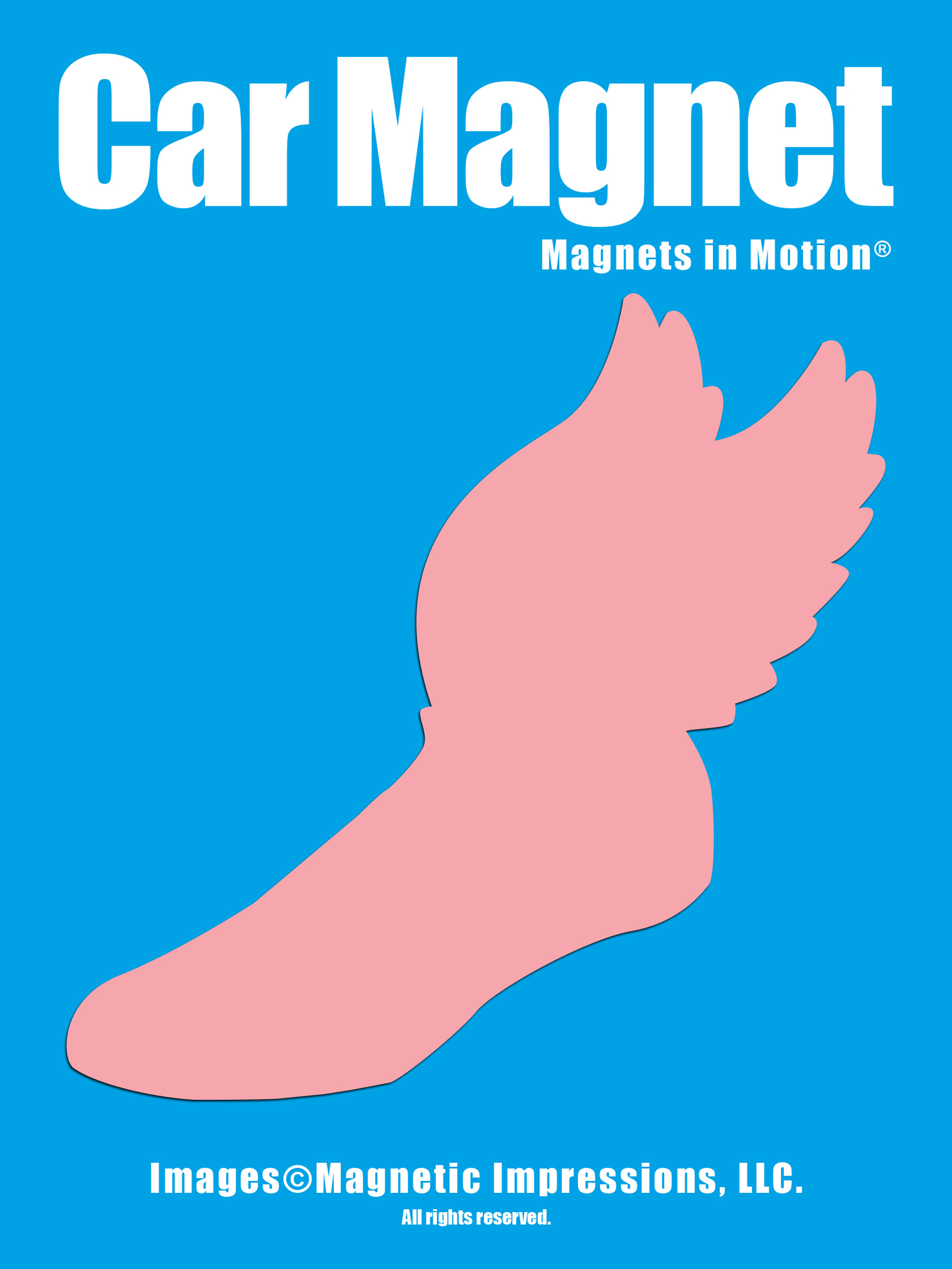 in Motion Track and Field Winged Foot Car Pink