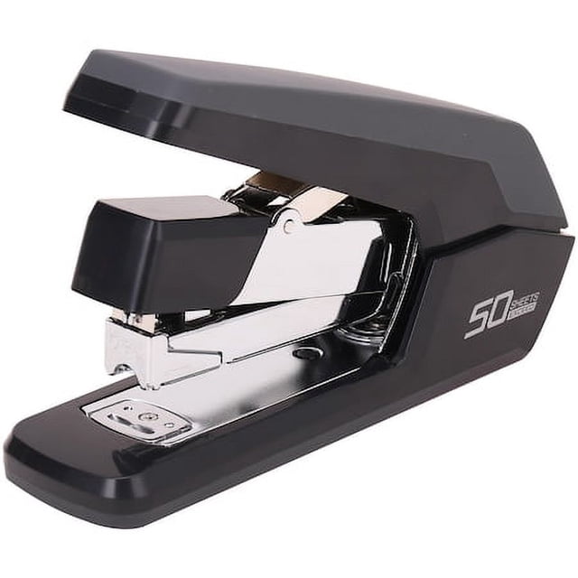 Grapadora Deli Effortless E0371, 50 hojas, grapas 24/6, color negro