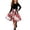 Red-17, variant on Mitankcoo Girls Halloween Dresses Long Sleeve Crew Neck Swing Midi Dress with Belt for Casual Wear 5-14Y