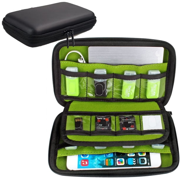 Estuche impermeable para tarjeta de memoria, diseñado para disco duro externo, unidades flash USB, bancos de energía, lo mejor para viajar Adepaton 2033969-1