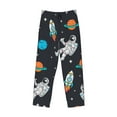 thumbnail image 4 of Fotbe Men'S Spaceclassic Pajama Pants With Elastic Waist And Drawstring Pockets，Pajama Pants Mens Lounge Pants Super Soft, 4 of 9