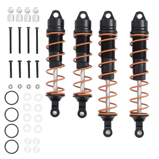 Amortiguador RC, repuestos, piezas de actualización para modelo de coche RC a escala 1:8, bricolaje Negro