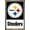 Bronze Framed Version, variant on NFL Pittsburgh Steelers - Logo 21 Wall Poster, 14.725" x 22.375", Framed