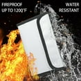 thumbnail image 5 of CUITING Bisofice Fireproof Document Bag Zipper Closure Cash Safe Storage Waterproof Pouch with Sticky Strip for Certificates Money Cards Passport Jewelry Valuables Home Office Travel Use, 5 of 9