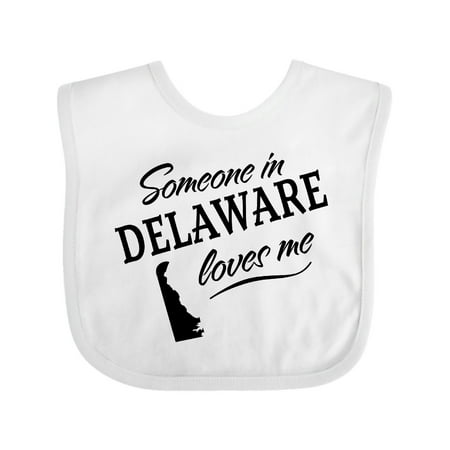 

Inktastic Someone in Delaware Loves Me Gift Baby Boy or Baby Girl Bib
