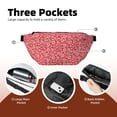 thumbnail image 4 of Naloa Red Hibiscus Flower Print Running Belts for Men Women,Running Fanny Pack with 2-Zipper Pockets,Waterproof Waist Pack for Travel Hiking Running Outdoor Sports, 4 of 8