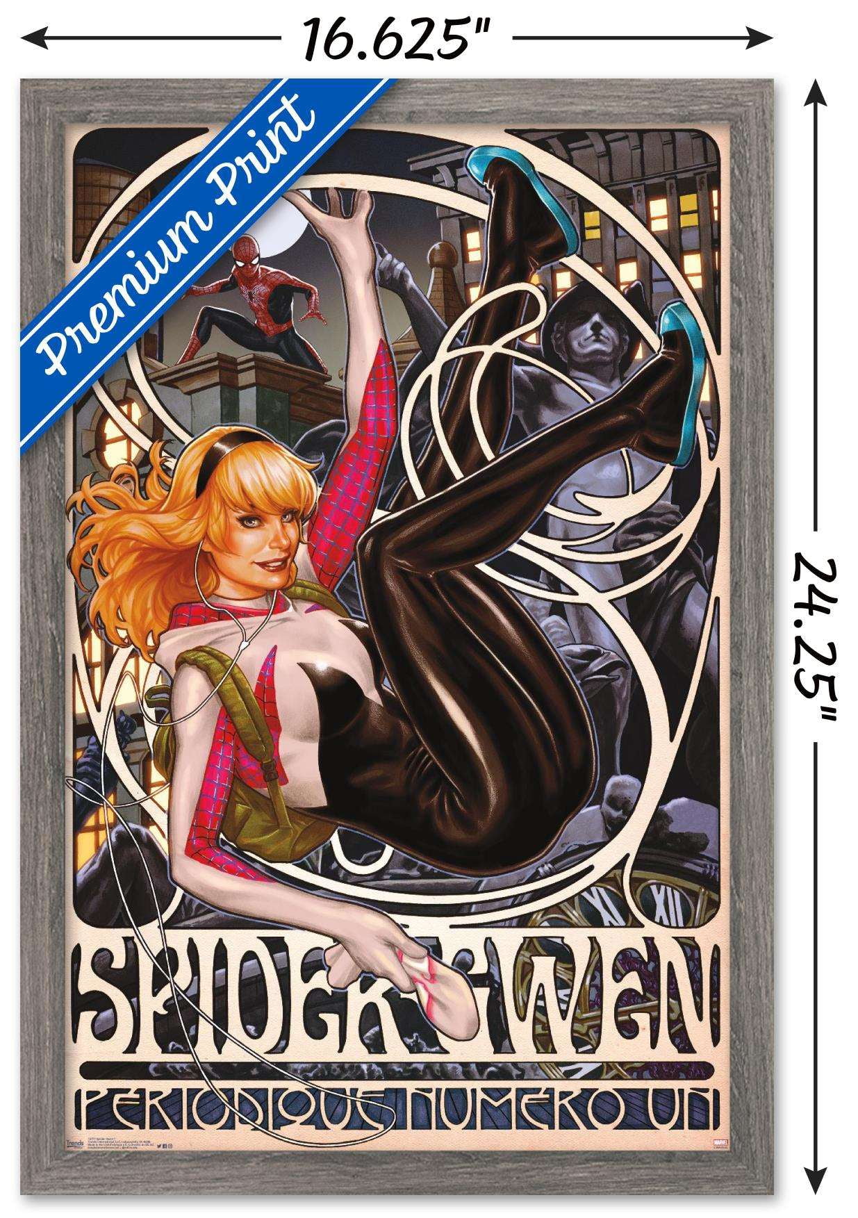 Marvel Comics - Spider-Gwen - Cover #1 Wall Poster, 14.725" x 22.375", Framed