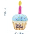 thumbnail image 2 of Juguete De Pastel Chirriante Para Perros, Juguete De Pastel Masticable De Felpa Para Mascotas, Regalo De Cumpleaños De Postre De Felpa Lindo Para Perros Y Gatos - Cupcake, 2 of 5