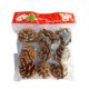 thumbnail image 2 of Fruta Colgante Adornos colgantes de piñas naturales marrones, juego de 9 piezas con 9 piñas reales para decoración navideña JASKFLY, 2 of 9