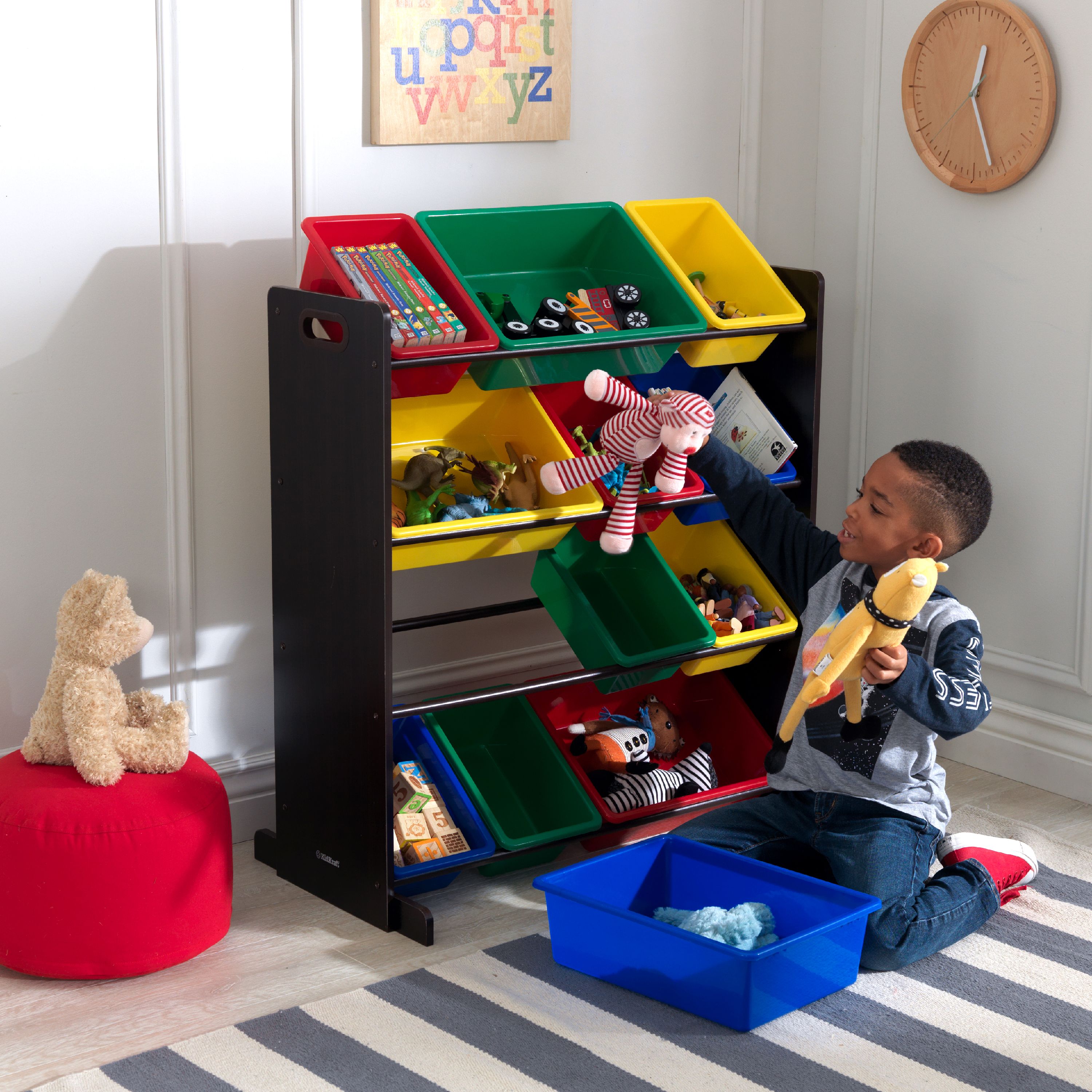 kidkraft sort it and store it bin unit