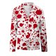 thumbnail image 4 of Blusa informal de manga larga con cuello en V y estampado floral para mujer Pompotops FGAJ16285, 4 of 5