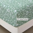 thumbnail image 3 of Floral Queen Sheet Set Pieces Grey and Yellow Flower Bed Sheet Soft Breathable Brushed Microfiber Bedding Sheets & Pillowcases Wrinkle Fitted Sheets with Deep Pocket for Qu, 3 of 7