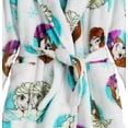 thumbnail image 2 of Disney Frozen Anna and Elsa, Snowflakes Plush White Minky Bathrobe, Robe, Size 3T, 2 of 2