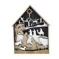 thumbnail image 2 of Adornos de Madera Hueca Multicapa Ganfancp Nacimiento de Navidad, 2 of 7