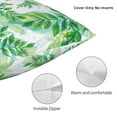 thumbnail image 5 of YFYANG Square Decorative Throw Pillow Case (Without Pillow Insert), Green Leaf Doodle Bedroom Sofa Car Cushion Cover, 12"x12", 5 of 9