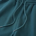 thumbnail image 7 of Besolor Men's Shorts Summer Casual Knee Length Elastic Waisted Drawstring Loose Workout Half Pants with Pockets(X-Large,Green), 7 of 7