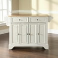 thumbnail image 2 of Kingfisher Lane Traditional Wood Kitchen Island in White/Natural, 2 of 8