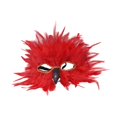 thumbnail image 1 of Máscara de máscara de plumas de fantasía máscara de cosplay para el carnaval de graduación Masquerade Mardi Gras Pascua Rojo, 1 of 10