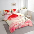 thumbnail image 3 of Castle Fairy Teens Floral Sakura Bedding Comforter Set,Japanese Style Queen Bedding Sets, 3 of 8