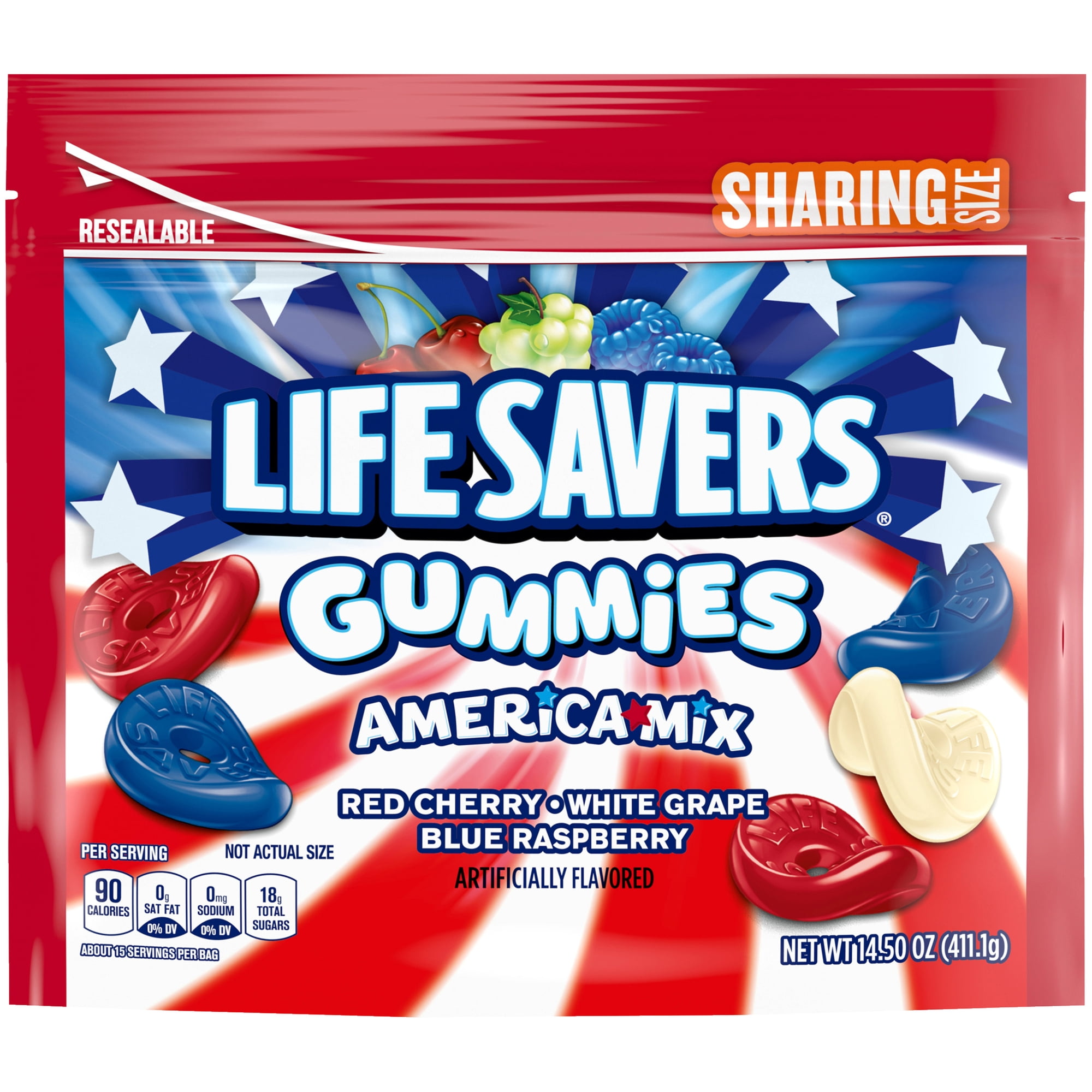 Life Savers America Gummy Candy, Sharing Size - 14.5 oz Bag