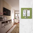 thumbnail image 5 of Yayeee Rocker Switch Wall Plate 3-Gang 6.5"x4.6" Home Decorative Outlet Cover, Light Black Martini, 5 of 6
