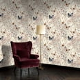 thumbnail image 2 of Peel and Stick Wallpaper Whimsical Butterflies Floral Soft Pastel Hues Wall Mural 17.7in x 9.8ft Self Adhesive Removable Wall Paper Renter Friendly Wallpaper for Nursery Bedroom Cabinets, 2 of 8