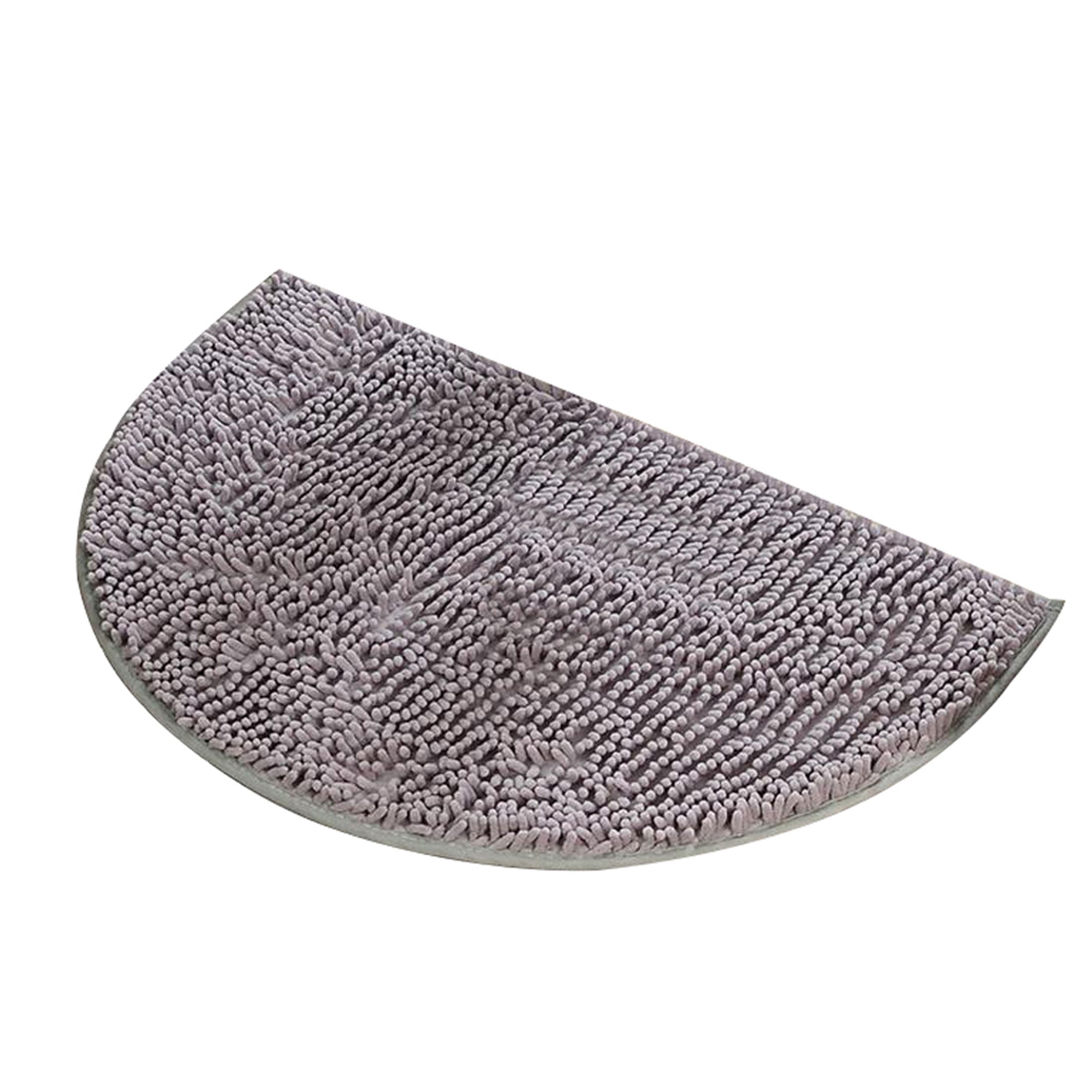 Fiomva 40*60CM Nonslip Half Moon Round Semi Circle Machine Washable Kitchen Rubber Back Mat