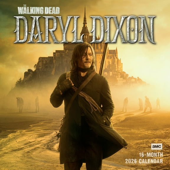 2026 Walking Dead: Daryl Dixon, the Wall Calendar, (Paperback)