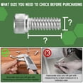 thumbnail image 5 of 1/4"-20" Hex Socket Head Cap Screws - 50Pack - 304 Stainless Steel, 5 of 6