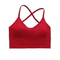 thumbnail image 2 of HongQid Sports Bras for Women, High Impact Push Up Criss Cross Back Padded Strappy Fitness Running Sports Yoga Bras, 2 of 9