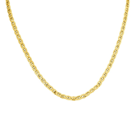 14K Yellow Gold Filled 4.2MM Mariner Link Chain with Lobster Clasp - 20 Inch