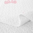 thumbnail image 5 of Erosebridal Cute Pink Bow Twin Quilt Set for Girls, Pale Pink Outline Bow Twin Coverlet Set, 2pcs, 5 of 7