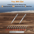 thumbnail image 3 of 2 Pack Tip Scriber Tool, Metal Scribe Scriber Marking Tools with Magnet, Premium Engraving Pen, 3 of 6