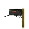 thumbnail image 3 of Special Lite Products TC-BWN-FS-1005-BLK Hummingbird Curbside Mailbox with Baldwin Front Single Mailbox Mounting Bracket - Black, 3 of 4