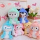 thumbnail image 2 of LLavero de peluche Kawaii Sanrio, Hello Kitty, Cinnamoroll, My Melody, Kuromi, Serie de dinosaurios pequeños, juguetes, mochila, accesorios, regalos, 12Cm, 2 of 4