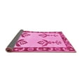 thumbnail image 2 of Ahgly Company Indoor Round Oriental Pink Modern Area Rugs, 6' Round, 2 of 4