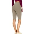 thumbnail image 2 of Women Butt Lift 3 Button High Wide Waist Bermuda Short, 2 of 2