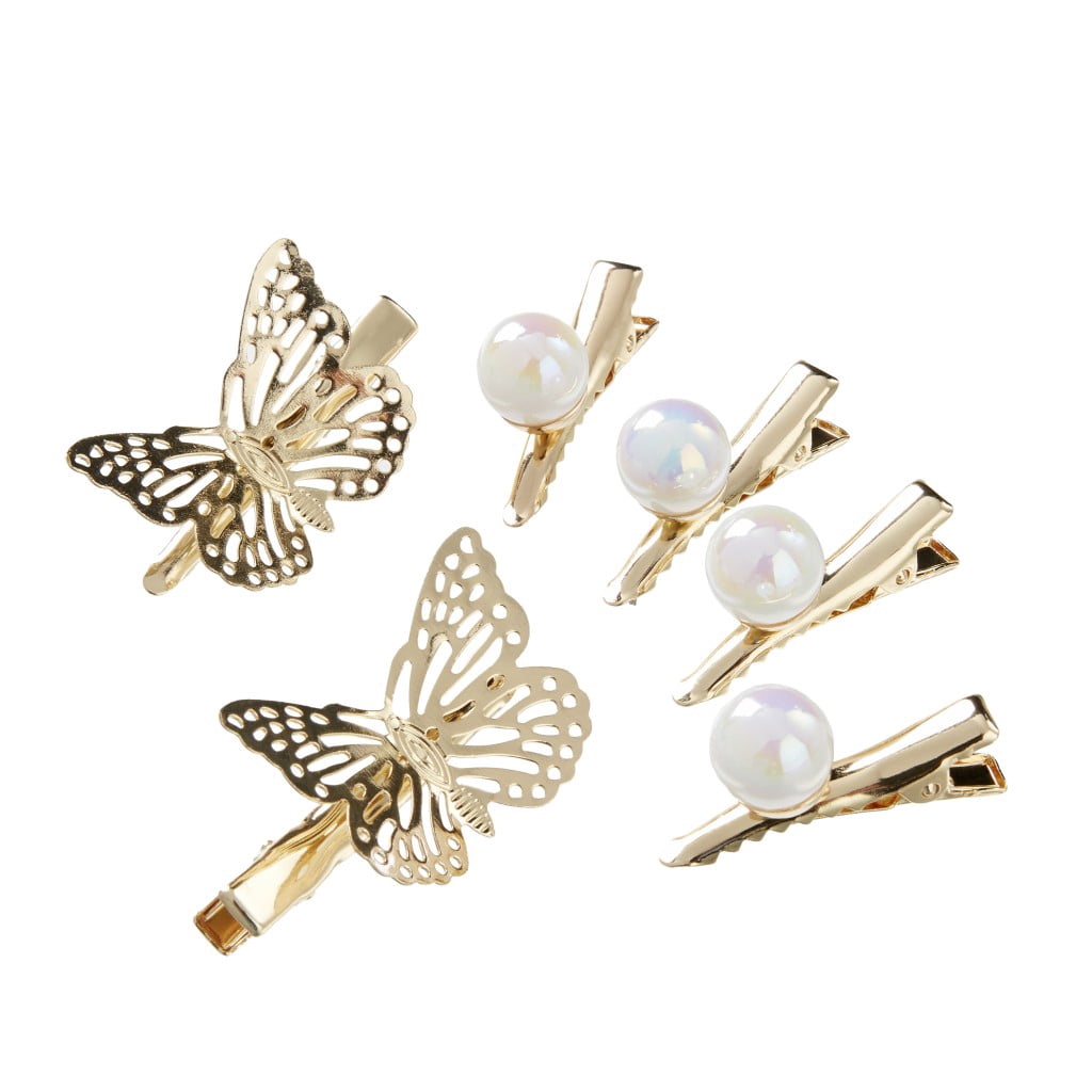 Scunci Wicked Glinda 6PK Butterfly Salon Clips - Walmart.com display picture 3