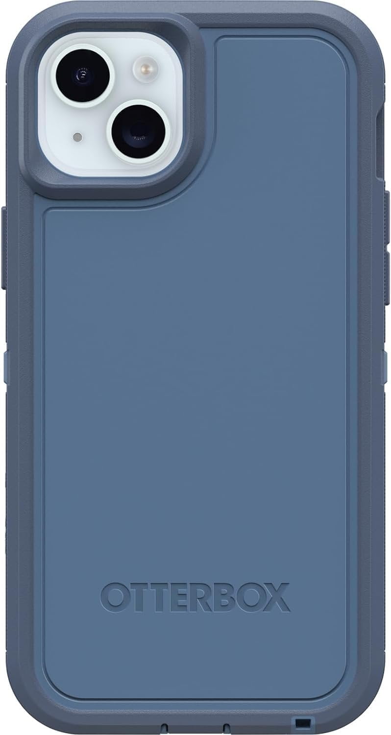 OtterBox iPhone 15 Plus & iPhone 14 Plus Only - Defender Series XT Case - Baby Blue Jeans Blue - Screenless - Rugged - Lanyard Attachment - Microbial Defense Protection - Non-Retail Packaging