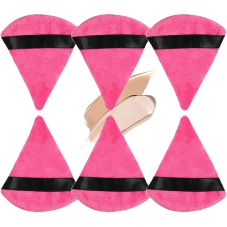 Triangle Powder Puff - Foundation Cosmetic Face Powder Makeup Puff Eye Makeup Wedges Beauty Puff Tools with Strap Dalian