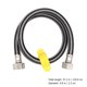 thumbnail image 3 of Conector de fregadero de acero inoxidable de 2 piezas, mangueras trenzadas, extensión de línea de suministro de grifo, 3 of 6