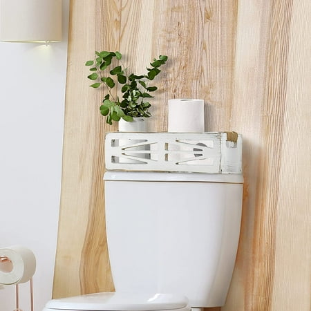 Bathroom Decor Box Toilet Paper Holder Rustic Wooden Wood Tank Storage Basket Farmhouse For Kitchen Table Counter Over Organizer Bathroom Decor Box Toilet Paper Holder, Over The Toilet Table With Drawer