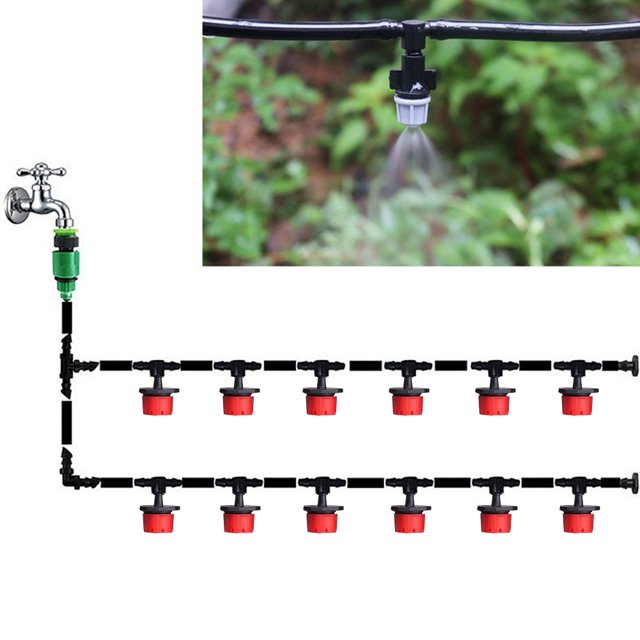 Traje De Riego Kits de riego Riego automático Sistema de riego Temporizador Goteo para jardín Ndcxsfigh Libre de BPA