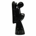 thumbnail image 2 of Black Angel Soapstone Sculpture with Etch Design, 2 of 2